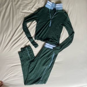 Out from Under Matching Fitted Sweat-Set in Green